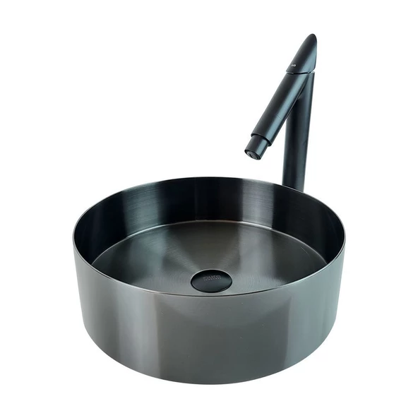 Pure Paslanmaz Celık Sıyah Lavabo Ssb-105