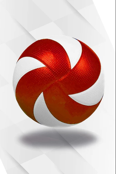 8 Panel Yarı Profesyonel Mikrofiber Yumuşak Dokunuş Kaymaz Yüzey 5 Numara Voleybol Topu - 4