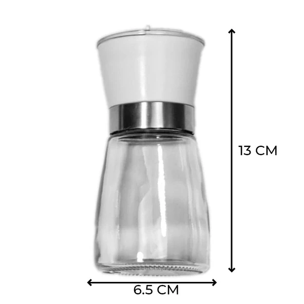 Cam Tuz Baharat Değirmeni Öğütücü Tuzluk Baharatlık - 2