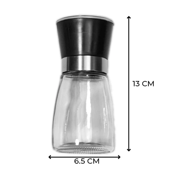Cam Tuz Baharat Değirmeni Öğütücü Tuzluk Baharatlık - 6
