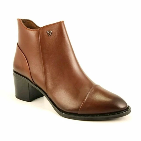 Forelli 21856-G Kadın Günlük Deri Topuklu  Bot - 3
