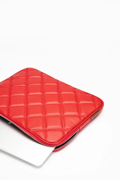 Macbook Kapitone Kılıf Deri 13.3'' ve 14'' inç 8683255011278 - 4