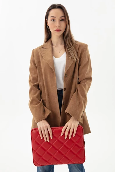 Macbook Kapitone Kılıf Deri 13.3'' ve 14'' inç 8683255011278 - 3