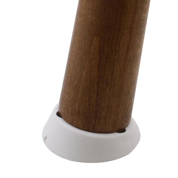 Mobilya Masa Sehpa Ayağı Bağlantı Aparatı Açılı Dereceli Ayak Tabanı Beyaz (4 ADET) - 4