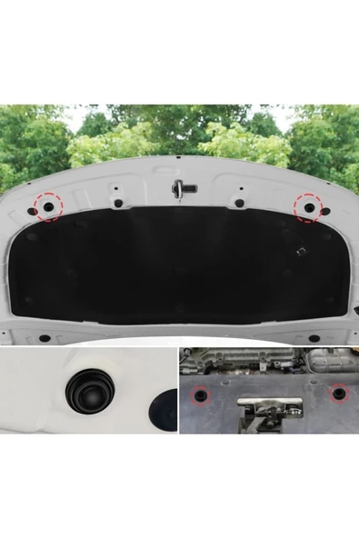 Araç Kapı Amortisörü Stoperi Kapı Kapatma Ses Azaltıcı 10lu Siyah - 3