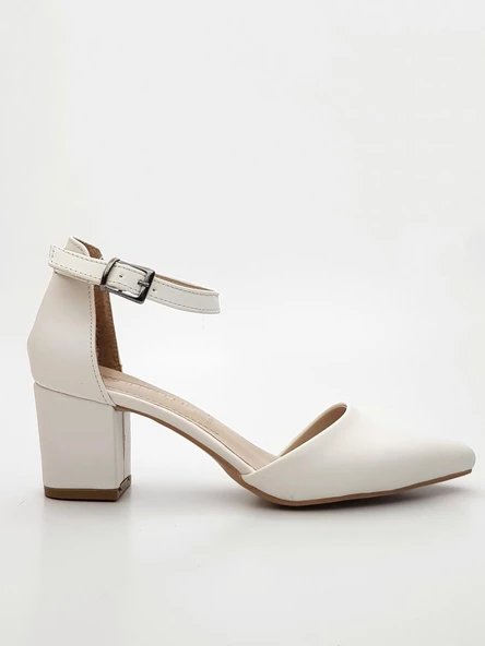 Goldstep 3002 Kadın Cilt Karnıyarık Kalın Topuk Ayakkabı - 3