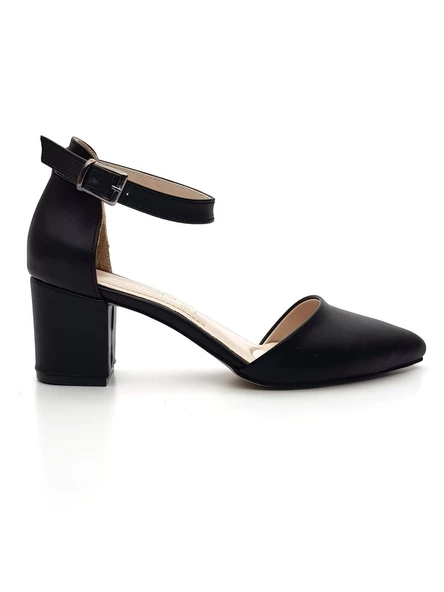 Goldstep 3002 Kadın Cilt Karnıyarık Kalın Topuk Ayakkabı - 8