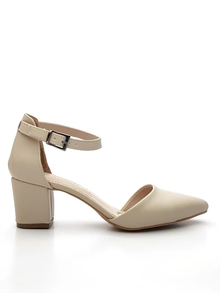 Goldstep 3002 Kadın Cilt Karnıyarık Kalın Topuk Ayakkabı - 12