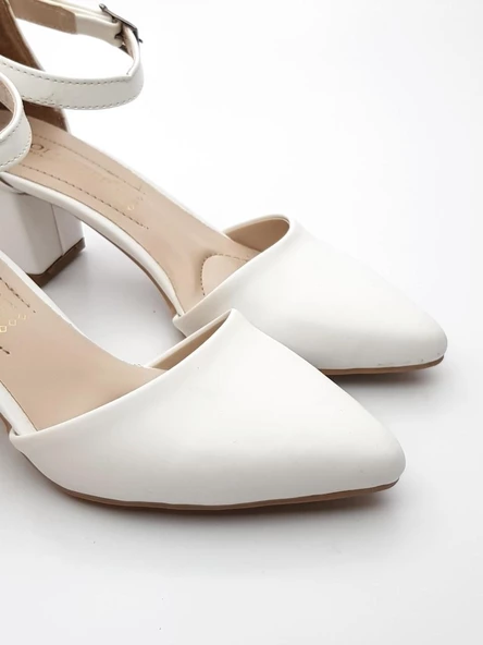 Goldstep 3002 Kadın Cilt Karnıyarık Kalın Topuk Ayakkabı - 6