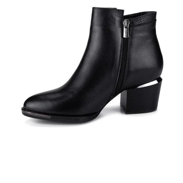 Venüs 2128242K Kadın Deri Kalın Topuk Bot - 5