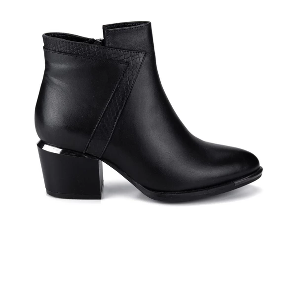 Venüs 2128242K Kadın Deri Kalın Topuk Bot - 2