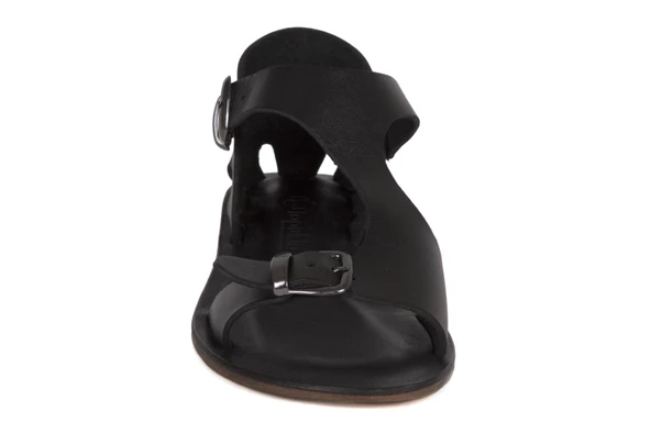 2110 Topukla Kadın Hakiki Deri Bodrum Sandalet - 11