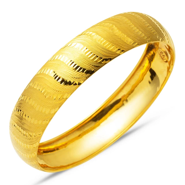 15 mm Enli 8 Ayar Altın Bilezik ürün görseli 1