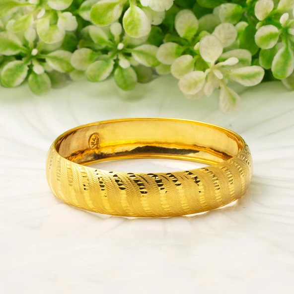 15 mm Enli 8 Ayar Altın Bilezik - Resim 2