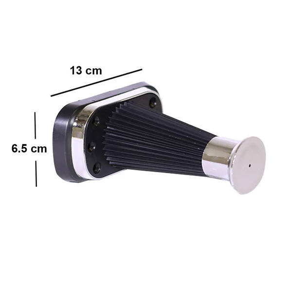 Nitra Mobilya Kanepe Koltuk Ünite Ayağı 15 cm Siyah Krom Baza Ayak (4 ADET) - 5