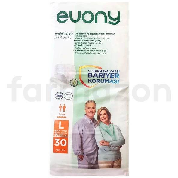 Evony Unisex Emici Külot Large 30lu