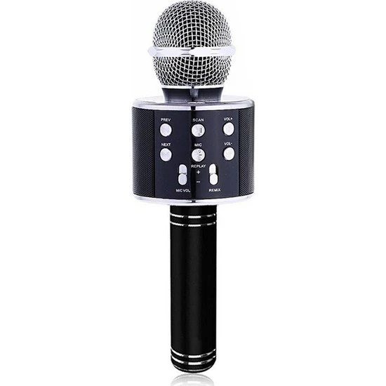 C-8501 Sihirli Bluetooth Karaoke Mikrofon Usb Kart Girişi Türkçe Seslendirmeli - 7