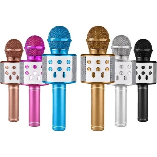 C-8501 Sihirli Bluetooth Karaoke Mikrofon Usb Kart Girişi Türkçe Seslendirmeli - 2