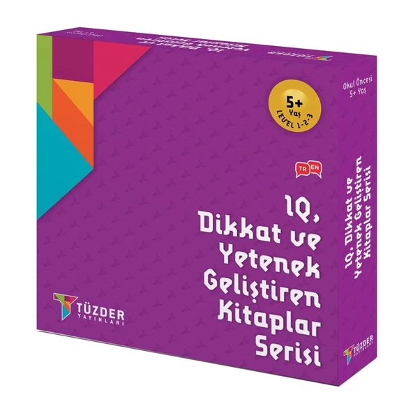 9Lu Set 5+ Yaş (Level 1-2-3) / IQ Dikkat Ve Yetenek Geliştiren Kitaplar Serisi