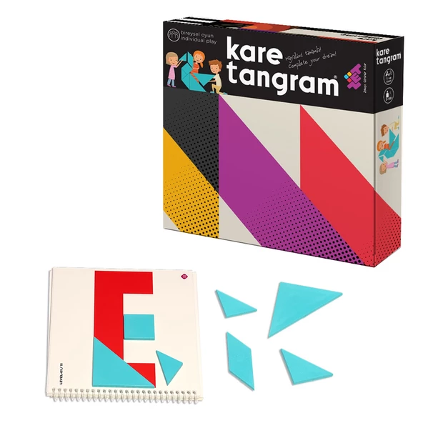 KARE TANGRAM LÜX Zeka Oyunu (7 Parça 36 Farklı Şekil) 3+ Yaş 1+ Oyuncu - 2