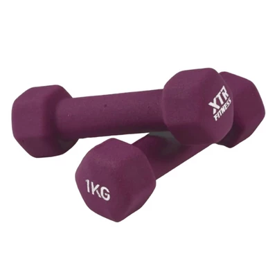 XTR Fitness Vinyl Neoprene Dambıl 1 Kg X 2 Adet - 3