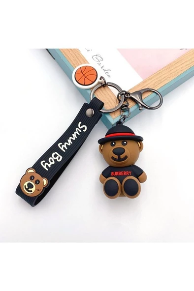 Sevimli Ayı Bear Silikon Anahtarlık Çanta Süsü Oyuncak Aksesuar