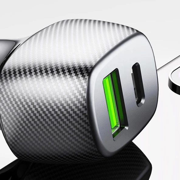 Concord C-774 36W PD+QC 3.0 Usb-A Usc-C 36W Araç Şarj Başlığı - 6