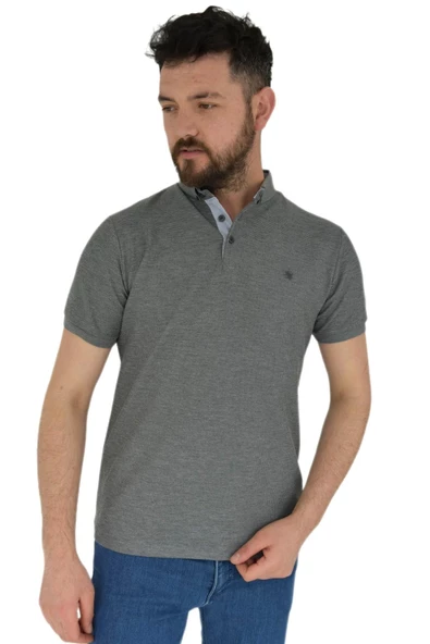 Erkek Gömlek Yaka Tişört Waffle BGL-ST01943 - Resim 7