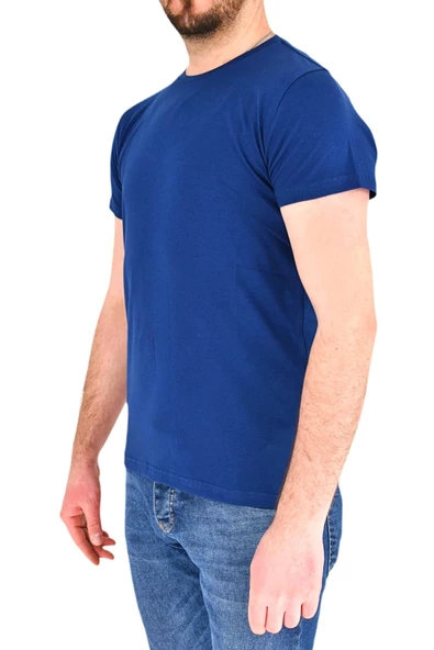 Erkek Sıfır Yaka Tişört T-904 BGL-ST01839 - Resim 11