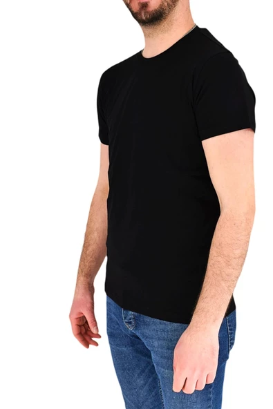 Erkek Sıfır Yaka Tişört T-904 BGL-ST01839 - Resim 7