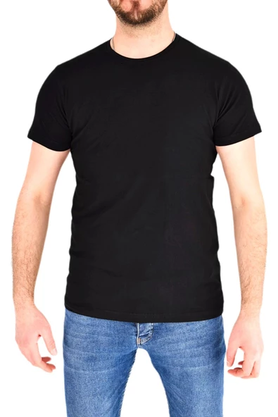 Erkek Sıfır Yaka Tişört T-904 BGL-ST01839 - Resim 3