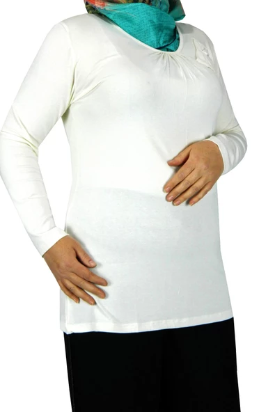 BRG BAYAN ÖNÜ PİLELİ KURDELELİ TUNİK 39648 ürün görseli