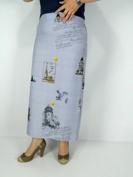 Kadın Uzun Etek SZ17Y290 - Resim 2