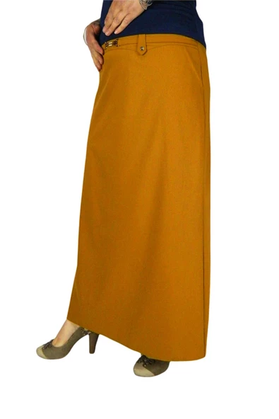 Kadın Kumaş Uzun Etek ERM110 - Resim 3