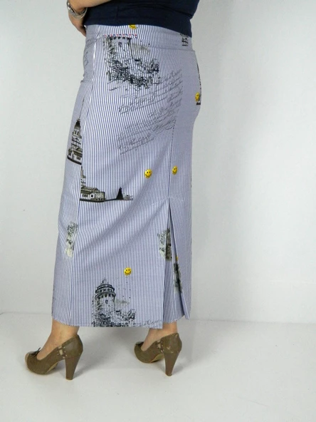 Kadın Uzun Etek SZ17Y290 - Resim 4