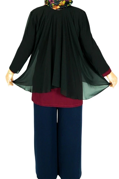 Kadın Şifon Kelebek Tunik PP5241 - Resim 11