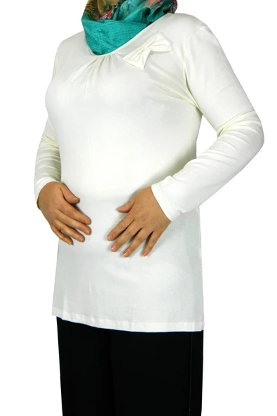 BRG BAYAN ÖNÜ PİLELİ KURDELELİ TUNİK 39648 - Resim 3