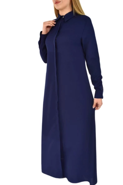 Kadın Ferace Yaka Model P3031 P3030 - Resim 10