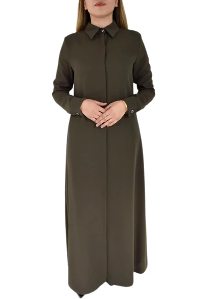 Kadın Ferace Yaka Model P3031 P3030 - Resim 5