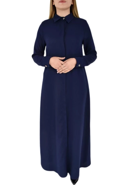 Kadın Ferace Yaka Model P3031 P3030 - Resim 2