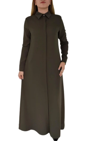 Kadın Ferace Yaka Model P3031 P3030 - Resim 3