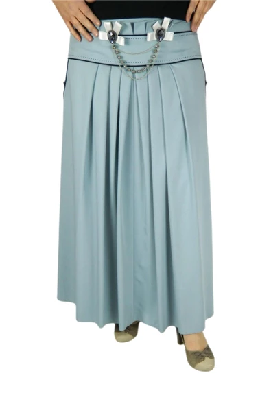 Kadın Piliseli Pamuk Etek EST2209 - Resim 2