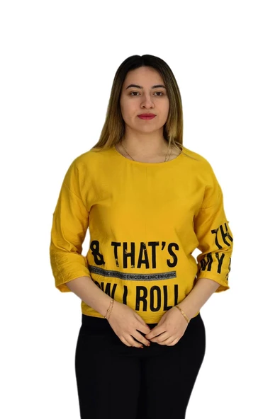 Kadın Turuva Kol Bluz HT202 - Resim 3