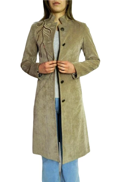 EFLATUN BAYAN KADİFE TUNİK EFL3149 - Resim 8