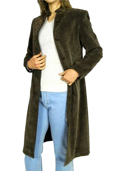 EFLATUN BAYAN KADİFE TUNİK EFL3149 - Resim 11