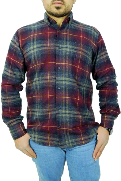 Erkek Regular Fit Pamuklu Oduncu Gömlek Bgl-st00813 ürün görseli