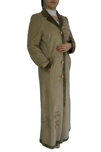 AKRA UZUN ÇİÇEK NAKIŞLI PARDESÜ BGL-ST00925 - Resim 3