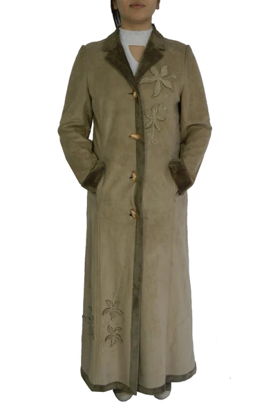 AKRA UZUN ÇİÇEK NAKIŞLI PARDESÜ BGL-ST00925 - Resim 5