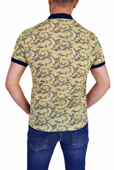 BİGAZZİ ERKEK BASKILI PİKE LYC TSHİRT 3228 - Resim 9