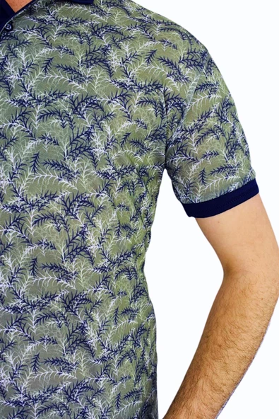 BİGAZZİ ERKEK BASKILI PİKE LYC TSHİRT 3228 - Resim 10